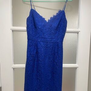 Jcrew NWT blue lace cocktail dress